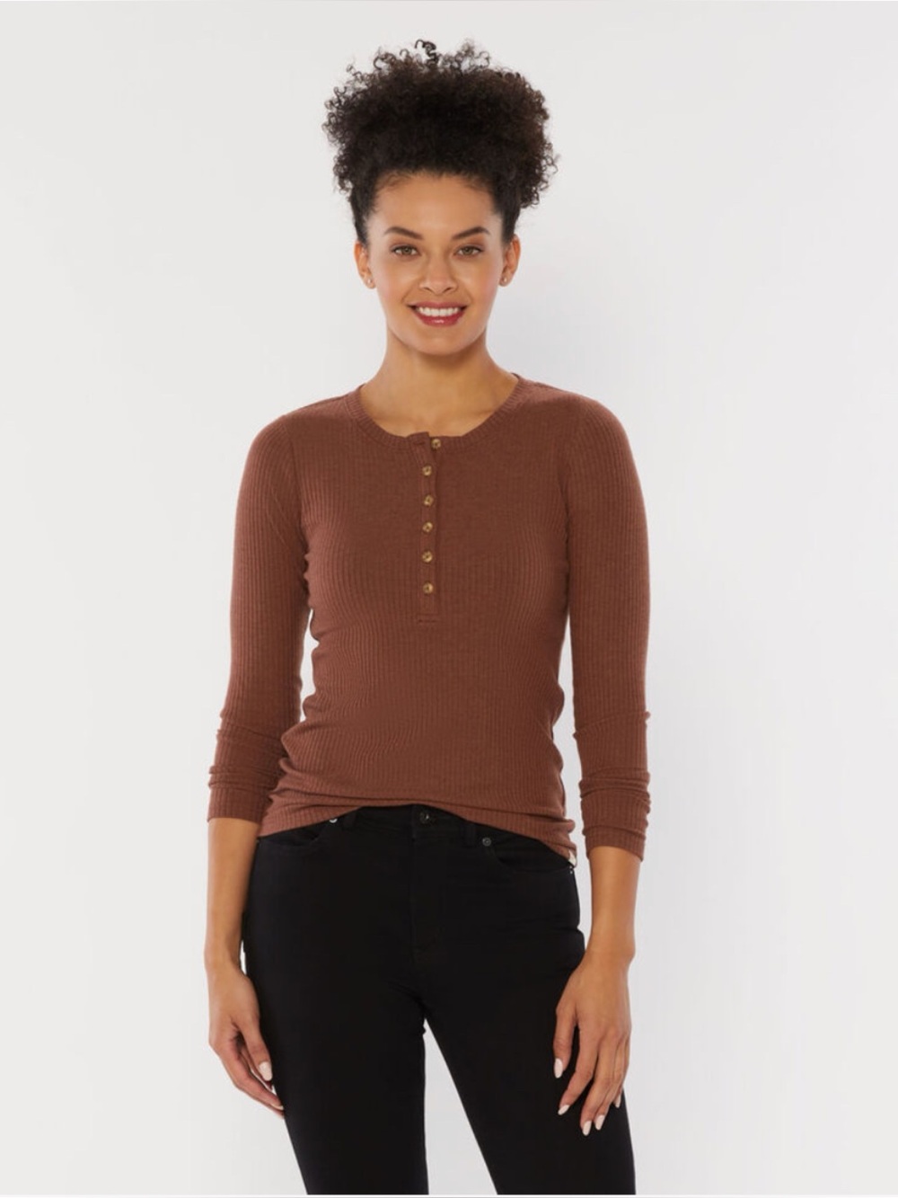 NWT Duluth Trading Company Layering Rib Henley Long Sleeve Shirt